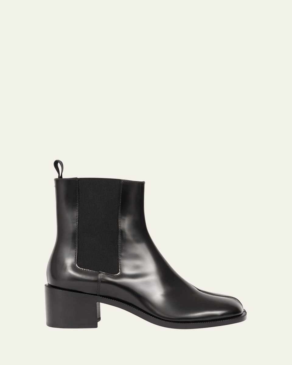Tabi City Leather Split-Toe Chelsea Boots